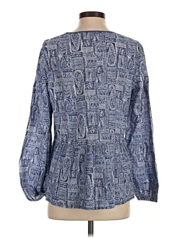 LOGO by Lori Goldstein Long Sleeve Blouse (view 2)