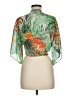Papaya 100% Polyester Tropical Green Kimono Size M - photo 2