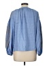 CeCe Blue Long Sleeve Blouse Size L - photo 2