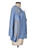 CeCe Blue Long Sleeve Blouse Size L - photo 4