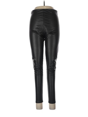 Aqua Faux Leather Pants (view 1)