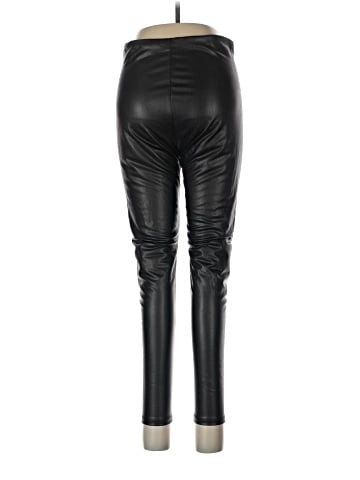 Aqua Faux Leather Pants (view 2)