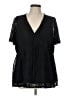 Torrid Black Short Sleeve Blouse Size Lg Plus (0) - photo 1