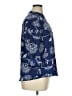 Ava & Grace 100% Polyester Floral Blue 3/4 Sleeve Blouse Size XL - photo 4