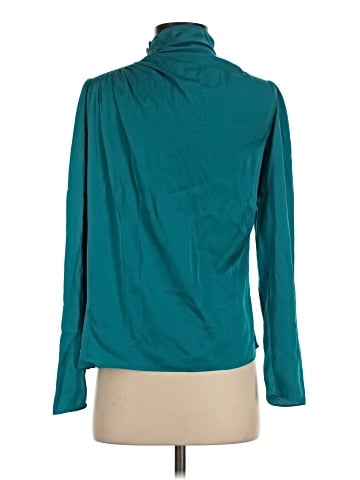 Intermix Long Sleeve Silk Top (view 2)