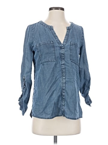 INC International Concepts 3/4 Sleeve Button-Down Shirt (view 1)