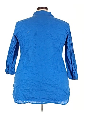 Ashley Stewart 3/4 Sleeve Button-Down Shirt (view 2)