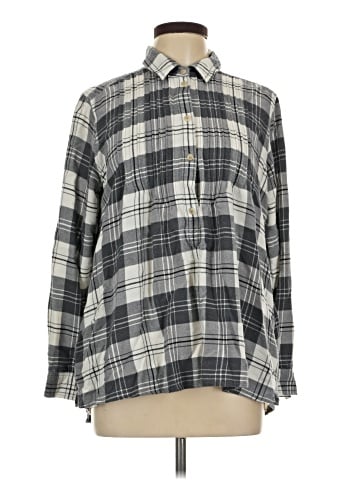 American Eagle Outfitters 3/4 Sleeve Button-Down Shirt (view 1)