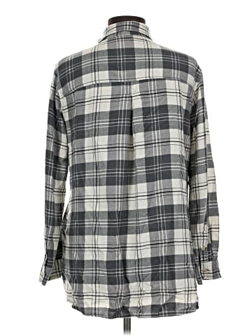 American Eagle Outfitters 3/4 Sleeve Button-Down Shirt (view 2)