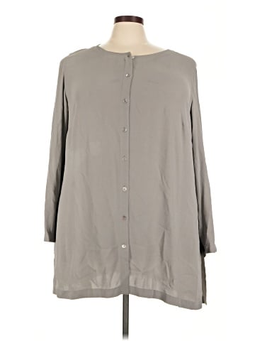 Eileen Fisher 3/4 Sleeve Silk Top (view 1)