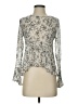 Zara Basic Silver Long Sleeve Blouse Size S - photo 1