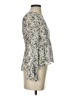 Zara Basic Silver Long Sleeve Blouse Size S - photo 4