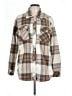 Thread & Supply 100% Polyester Plaid Brown Jacket Size L - photo 1