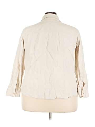 Kate Hill 3/4 Sleeve Button-Down Shirt (view 2)
