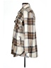 Thread & Supply 100% Polyester Plaid Brown Jacket Size L - photo 5