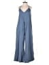 Esby 100% Cotton Solid Blue Jumpsuit Size XS - photo 1