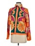 Assorted Brands 100% Polyester Print Orange Long Sleeve Blouse Size S - photo 1