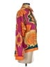 Assorted Brands 100% Polyester Print Orange Long Sleeve Blouse Size S - photo 4