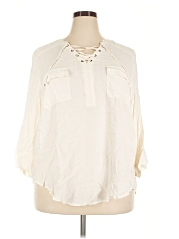 Torrid 3/4 Sleeve Blouse (view 1)
