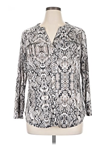 INC International Concepts 3/4 Sleeve Blouse (view 1)