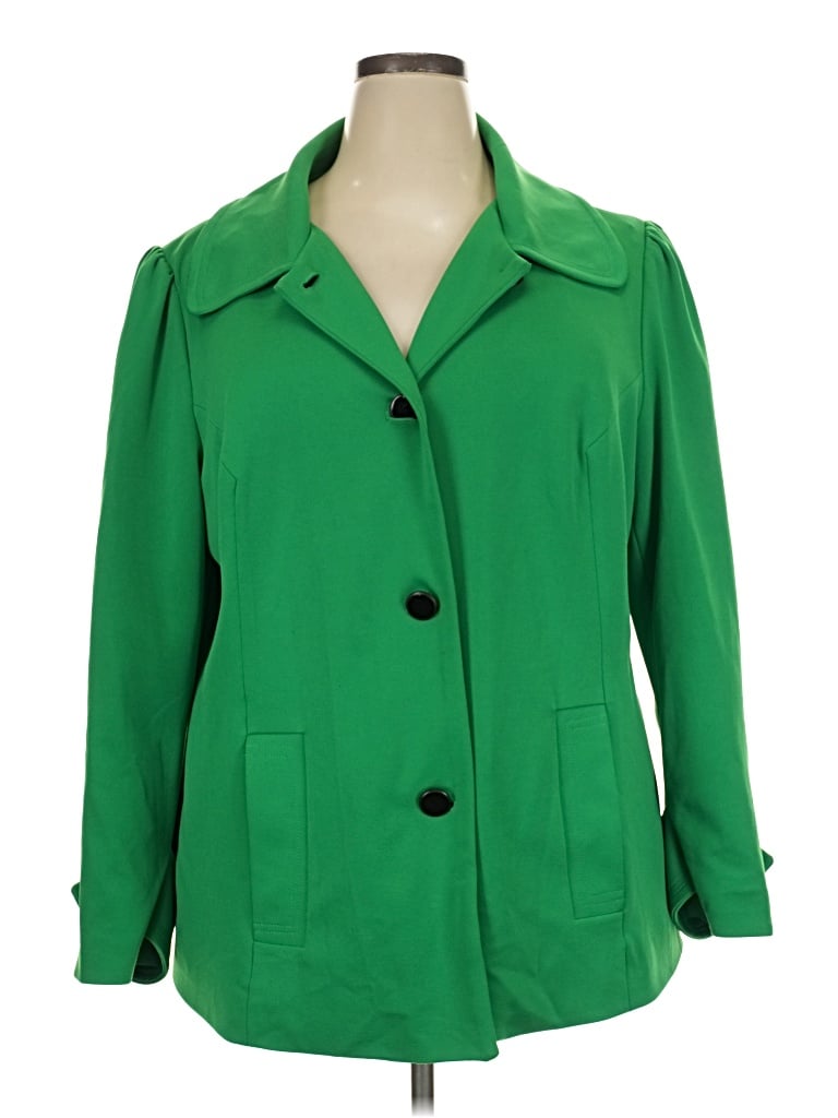 Pre-owned Worthington Blazer Jacket In Green