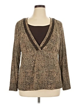 JM Collection Long Sleeve Blouse (view 1)
