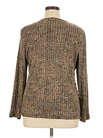 JM Collection Long Sleeve Blouse (view 2)