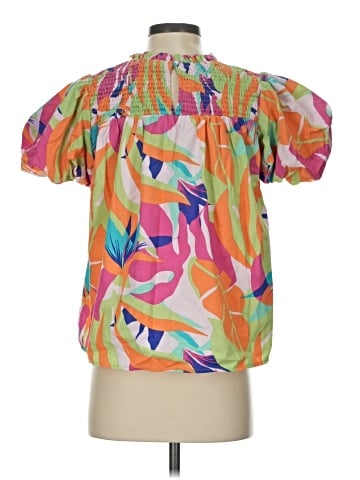 Listicle Short Sleeve Blouse (view 2)
