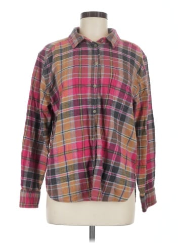 American Eagle Outfitters Long Sleeve Button-Down Shirt (view 1)