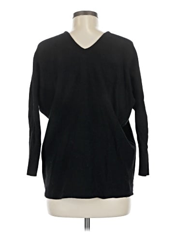 Velvet Cashmere Pullover Sweater (view 2)
