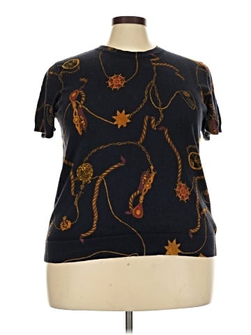 Lauren by Ralph Lauren Short Sleeve Blouse (view 1)