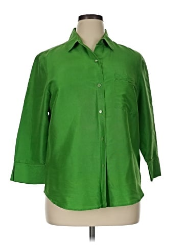 Preston & York 3/4 Sleeve Silk Top (view 1)