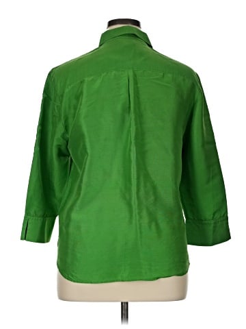 Preston & York 3/4 Sleeve Silk Top (view 2)