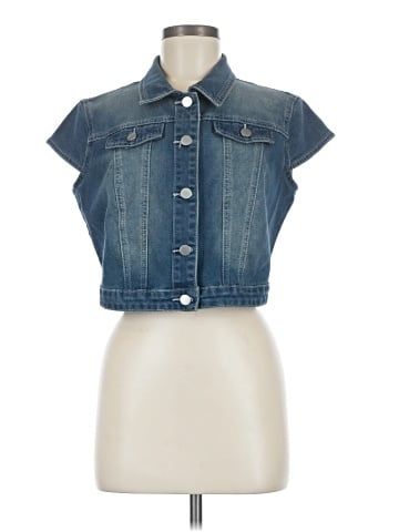 Allegra K Denim Vest (view 1)