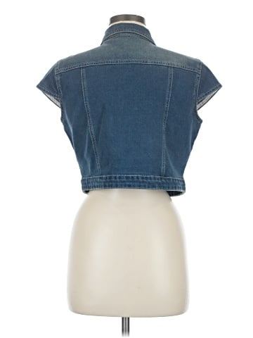 Allegra K Denim Vest (view 2)