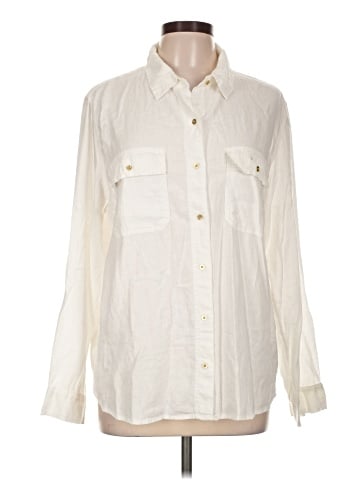 American Eagle Outfitters Long Sleeve Button-Down Shirt (view 1)