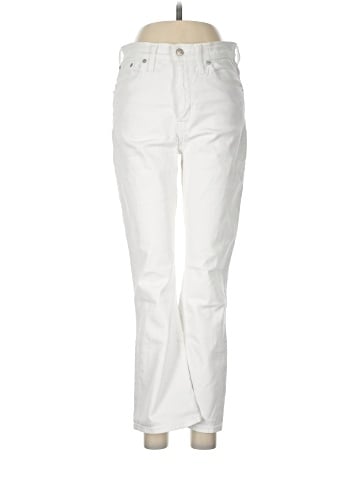 Madewell Cali Demi-Boot Jeans in Pure White (view 1)