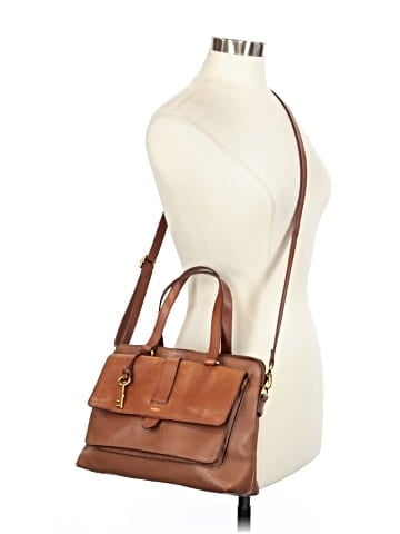 Fossil Leather Satchel (view 2)