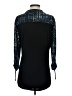 N Touch Blue 3/4 Sleeve Blouse Size S - photo 2