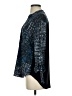 N Touch Blue 3/4 Sleeve Blouse Size S - photo 5