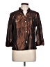 Ruby Rd. Brown 3/4 Sleeve Button-Down Shirt Size 10 - photo 1