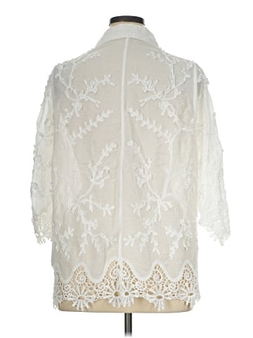 Solitaire 3/4 Sleeve Button-Down Shirt (view 2)