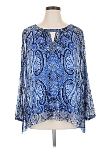 INC International Concepts 3/4 Sleeve Blouse (view 1)