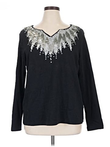 Quacker Factory Long Sleeve Blouse (view 1)