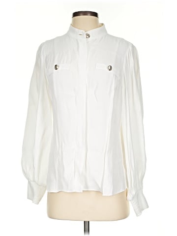 White House Black Market Long Sleeve Blouse (view 1)