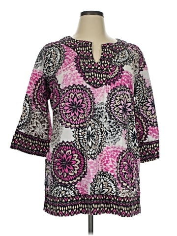 Dana Buchman 3/4 Sleeve Blouse (view 1)