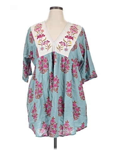Natural Life Short Sleeve Blouse (view 1)
