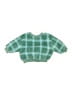 Cat & Jack 100% Recycled Polyester Checkered-gingham Green Pullover Sweater Size 3-6 mo - photo 2