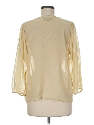 Corey Lynn Calter 3/4 Sleeve Silk Top (view 2)