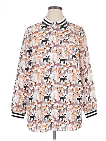 ELOQUII Long Sleeve Blouse (view 1)